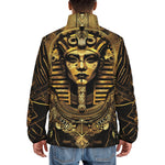 Down-Padded Puffer Jacket Egyptian Pharaoh Gold Art Deco