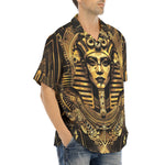 Hawaiian Shirt Egyptian Pharaoh Gold Art Deco