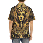 Hawaiian Shirt Egyptian Pharaoh Gold Art Deco