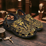 Classic Clogs Egyptian Pharaoh Gold Art Deco