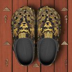 Classic Clogs Egyptian Pharaoh Gold Art Deco