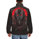 Down-Padded Puffer Jacket Egyptian Mythology Pharaoh Art