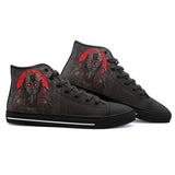 High-Top Canvas Shoes Egyptian Mythology Pharaoh Art