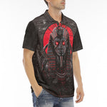 Men's Polo Shirt Egyptian Mythology Pharaoh Art