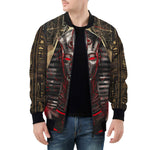 Bomber Jacket Egyptian Pharaoh with Red Eyes