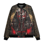 Bomber Jacket Egyptian Pharaoh with Red Eyes