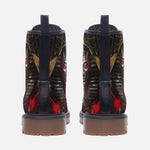 Leather Boots Egyptian Pharaoh with Red Eyes