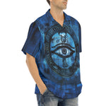 Hawaiian Shirt Mystical Blue Ancient Egyptian Symbol