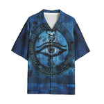 Hawaiian Shirt Mystical Blue Ancient Egyptian Symbol