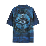 Hawaiian Shirt Mystical Blue Ancient Egyptian Symbol
