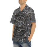 Hawaiian Shirt Mysterious Black Metal Occult Symbol