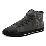 High-Top Canvas Shoes Ancient Metal Ornate Carvings