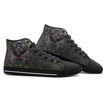 High-Top Canvas Shoes Ancient Metal Ornate Carvings