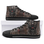 High-Top Canvas Shoes Fantasy Art Ancient Egyptian Ornament