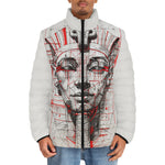 Down-Padded Puffer Jacket Sketch of Egyptian Pharaoh
