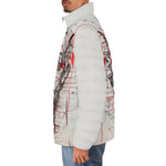 Down-Padded Puffer Jacket Sketch of Egyptian Pharaoh