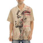 Hawaiian Shirt Sketch of Egyptian Head