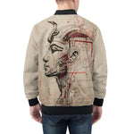 Bomber Jacket Sketch of Egyptian Head