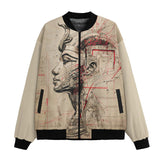 Bomber Jacket Sketch of Egyptian Head