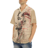 Hawaiian Shirt Sketch of Egyptian Head
