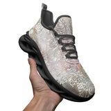 Sports Mesh Sneakers Watercolor Pastel Lace Pattern