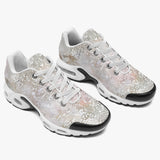 Air Cushion Sneakers Watercolor Pastel Lace Pattern