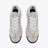 Air Cushion Sneakers Watercolor Pastel Lace Pattern