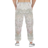 Men's Sweatpants Watercolor Pastel Lace Pattern