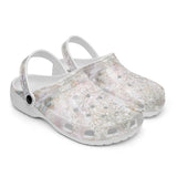 Classic Clogs Watercolor Pastel Lace Pattern