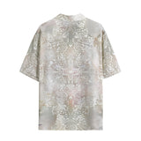 Hawaiian Shirt Watercolor Pastel Lace Pattern