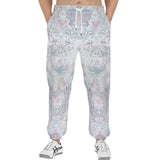 Men's Sweatpants Delicate Pastel Lace and Floral Art