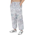 Men's Sweatpants Delicate Pastel Lace and Floral Art