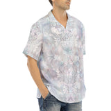 Hawaiian Shirt Delicate Pastel Lace and Floral Art