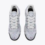 Air Cushion Sneakers Delicate Pastel Lace and Floral Art