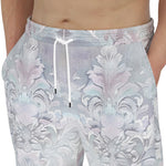 Men's Sweatpants Delicate Pastel Lace and Floral Art