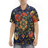 Men's Polo Shirt Floral Ornament