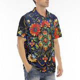 Men's Polo Shirt Floral Ornament