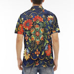 Men's Polo Shirt Floral Ornament