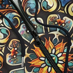 Men's Zip Up Hoodie Persian Rug Design