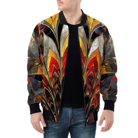 Bomber Jacket Stained Glass Art