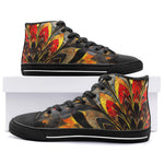 High-Top Canvas Shoes Stained Glass Art