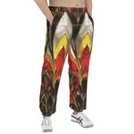 Men's Sweatpants Stained Glass Art