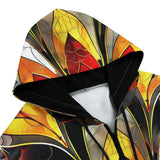 Men's Zip Up Hoodie Stained Glass Art
