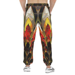 Men's Sweatpants Stained Glass Art