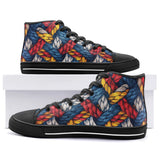 High-Top Canvas Shoes Colorful Ropes