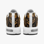 Air Cushion Sneakers Golden Woven Pattern