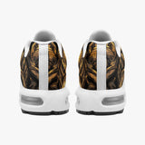 Air Cushion Sneakers Golden Woven Pattern