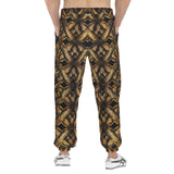 Men's Sweatpants Golden Woven Pattern