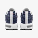 Air Cushion Sneakers Gothic Dark Blue Butterflies