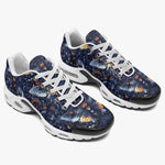 Air Cushion Sneakers Gothic Dark Blue Butterflies